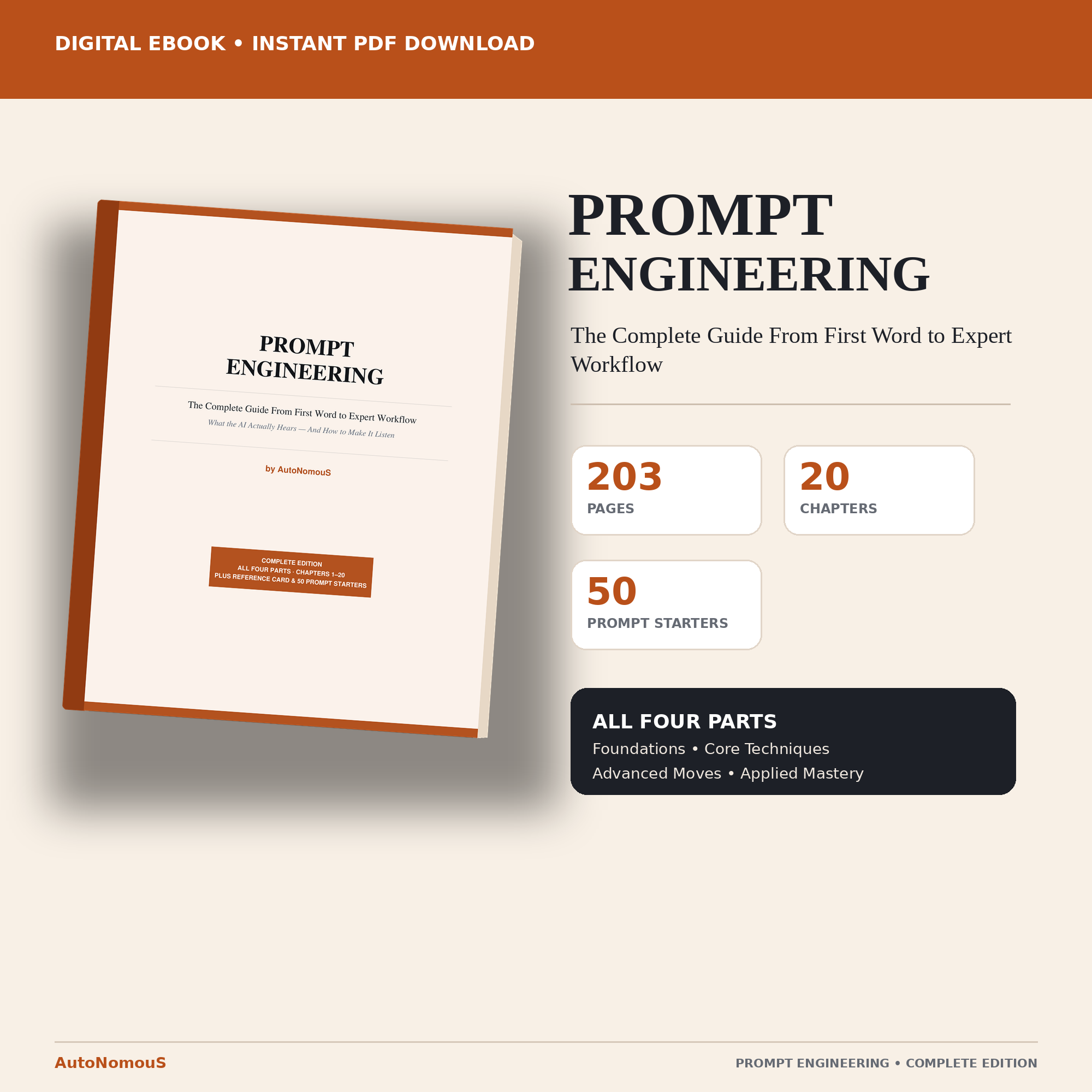 Prompt Engineering: The Complete Guide From First Word to Expert Workflow