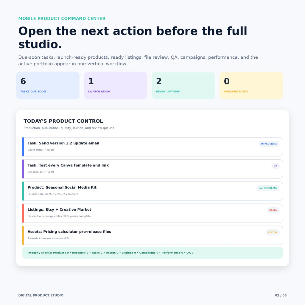 Digital Product Studio - Premium Notion Template