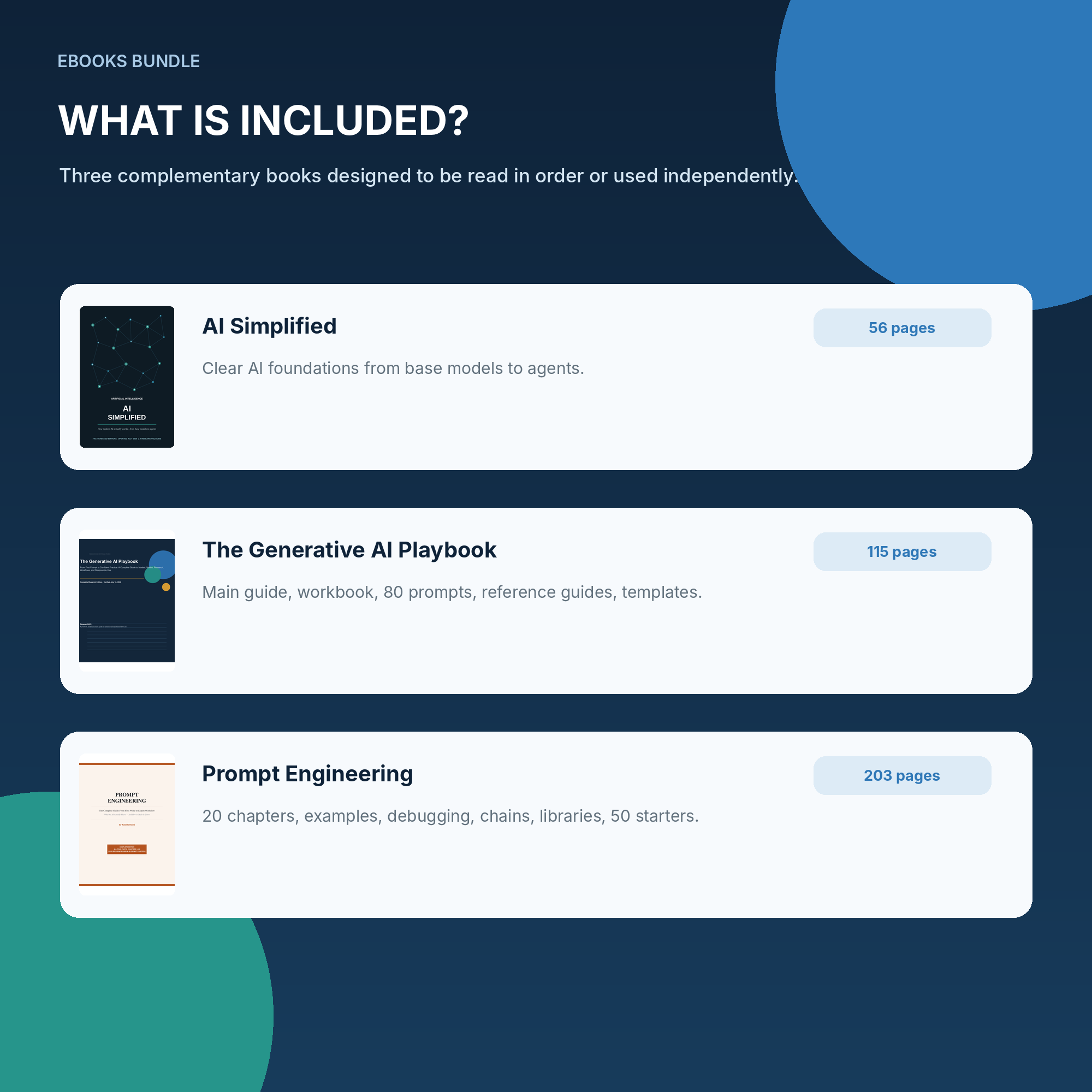 Complete AI Mastery Bundle - 3 Premium PDF eBooks
