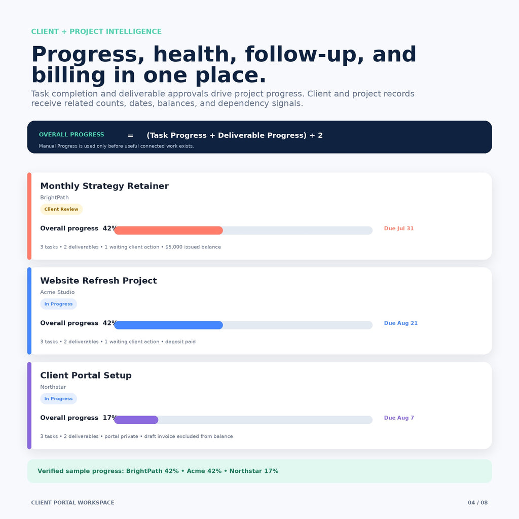 Client Portal Workspace - Premium Notion Template