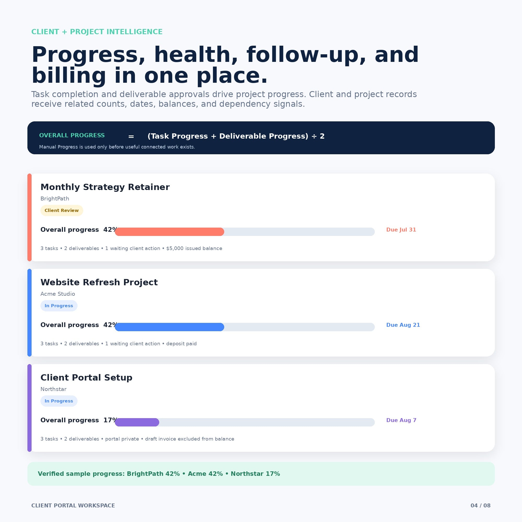 Client Portal Workspace - Premium Notion Template
