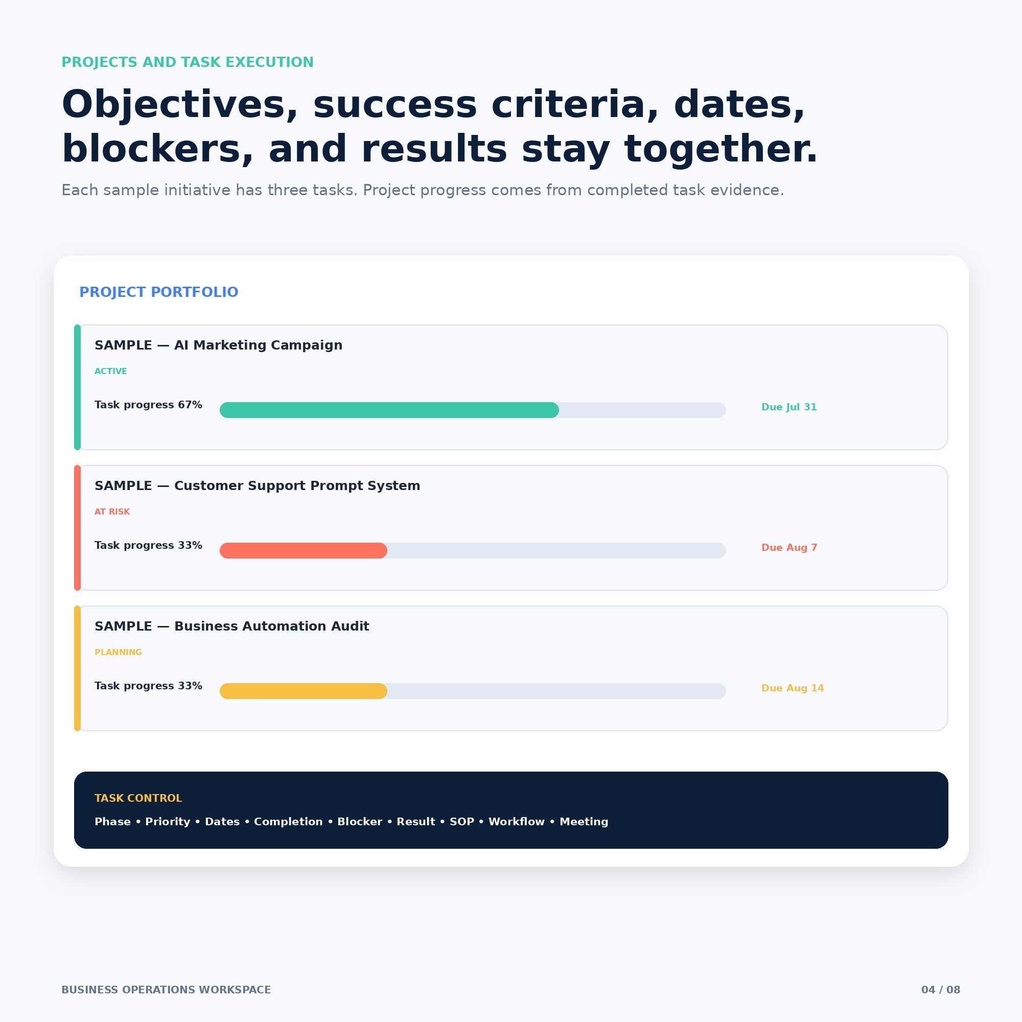 Business Operations Workspace - Premium Notion Template