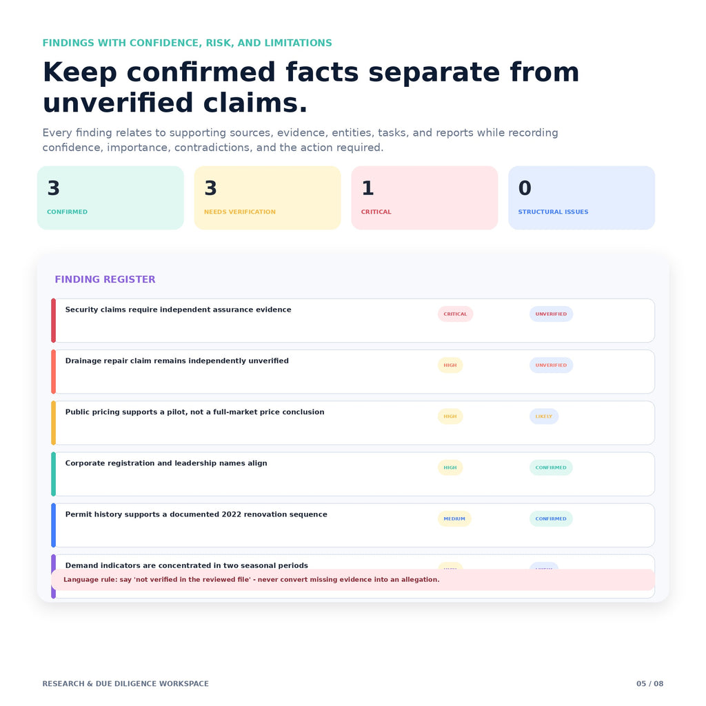 Research & Due Diligence Workspace - Premium Notion Template