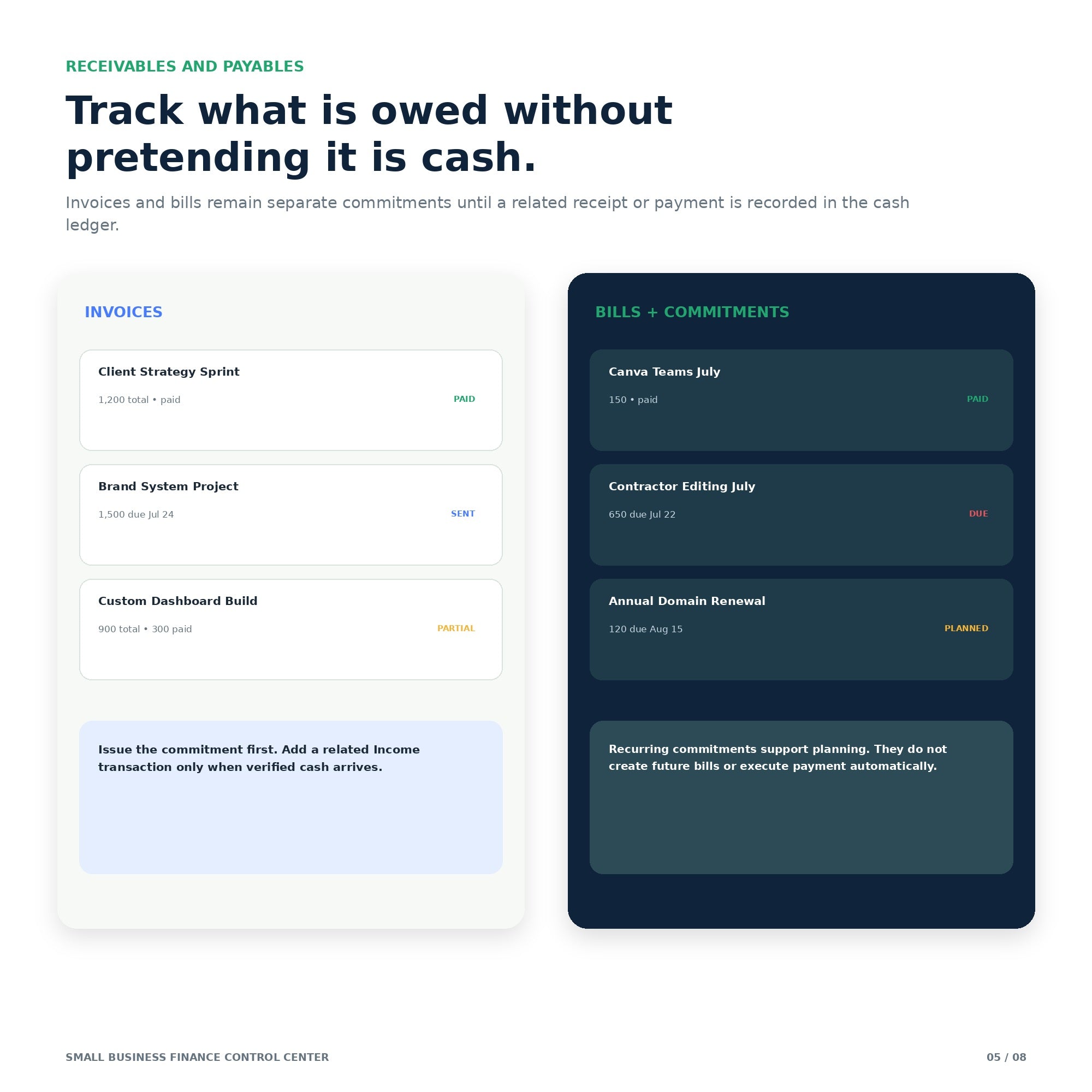 Small Business Finance & Cash Flow Control Center - Premium Notion Template