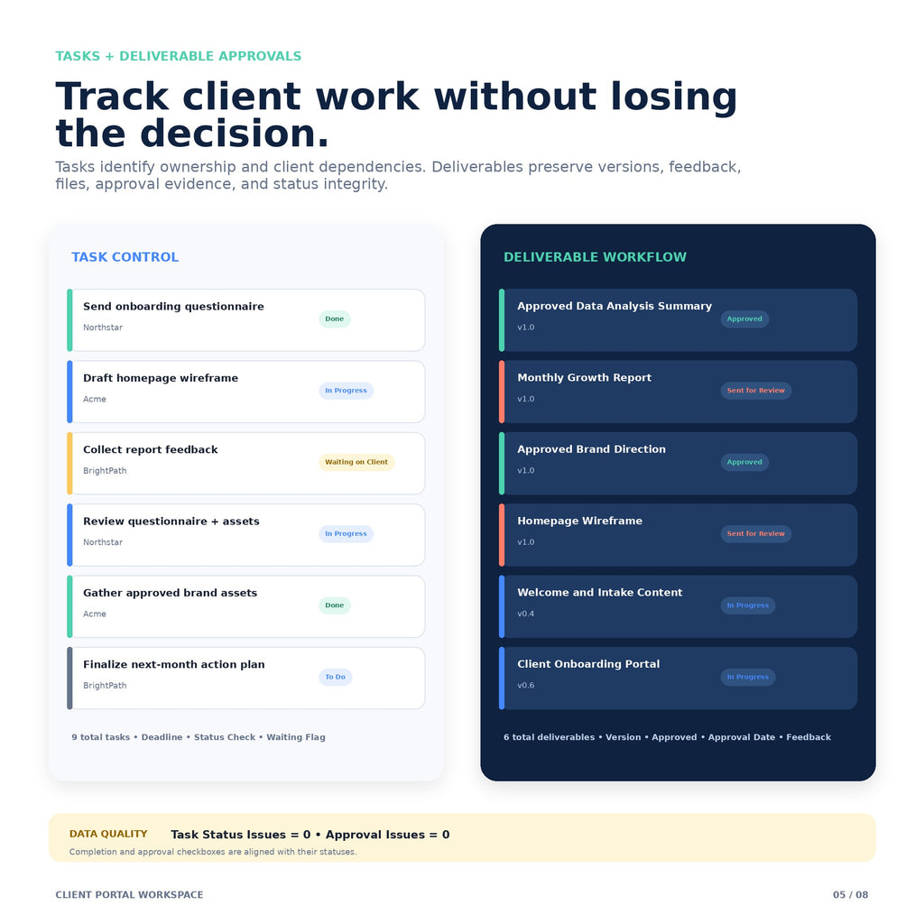 Client Portal Workspace - Premium Notion Template