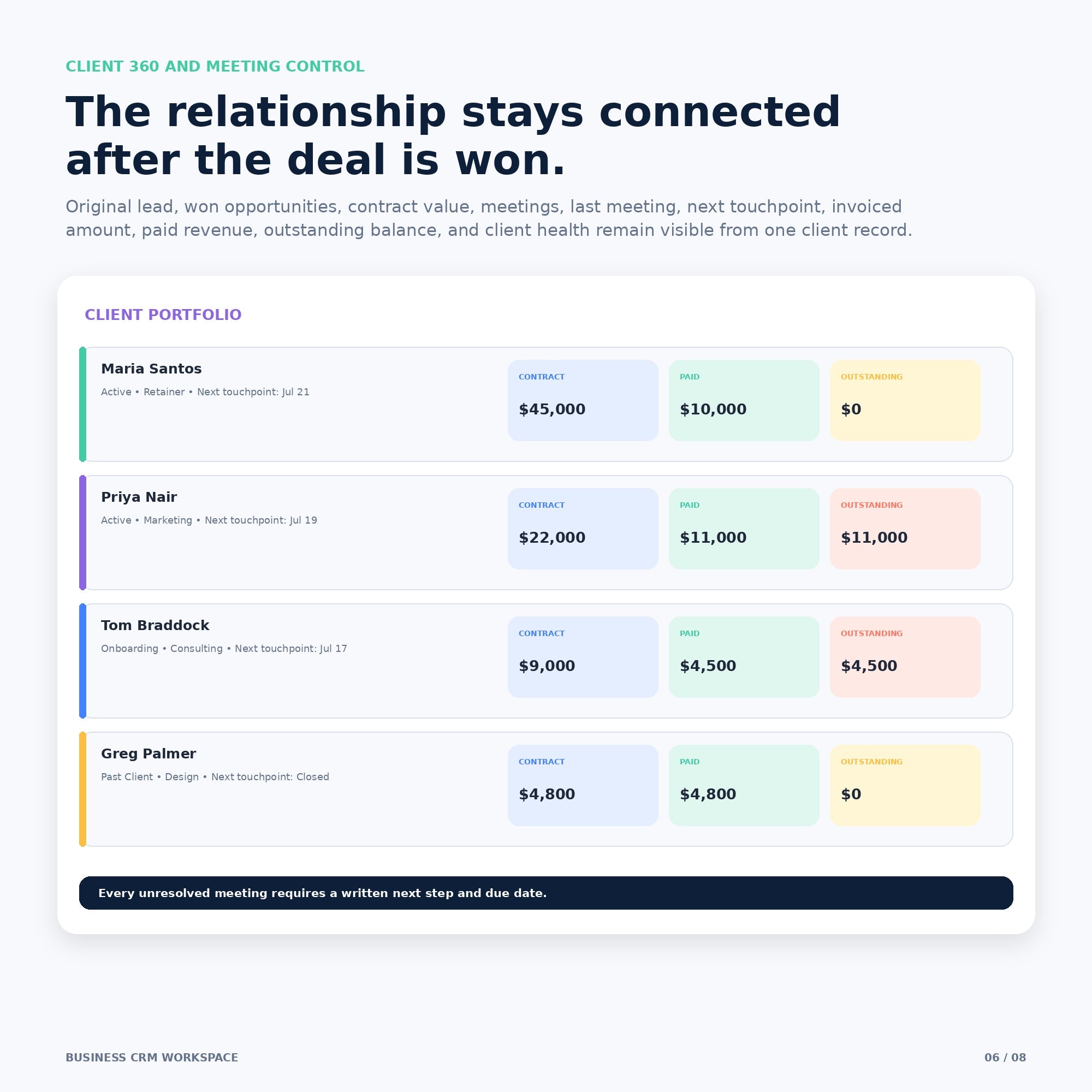 Business CRM Workspace - Premium Notion Template