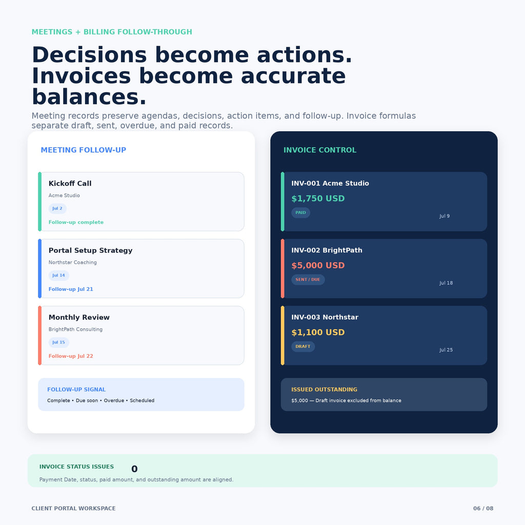 Client Portal Workspace - Premium Notion Template