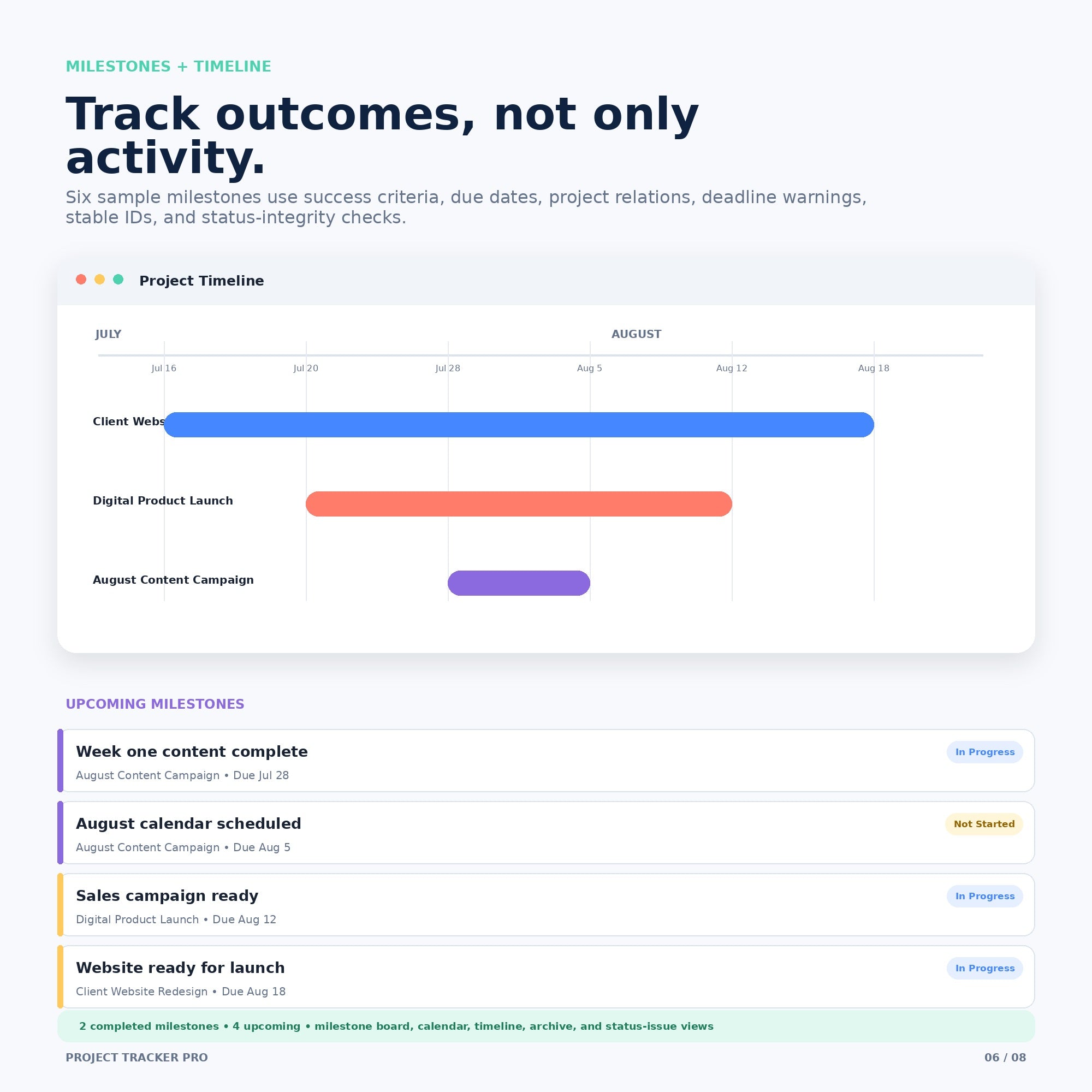 Project Tracker Pro - Premium Notion Template