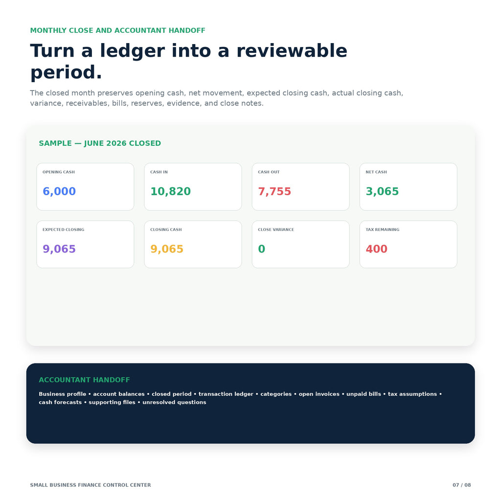Small Business Finance & Cash Flow Control Center - Premium Notion Template