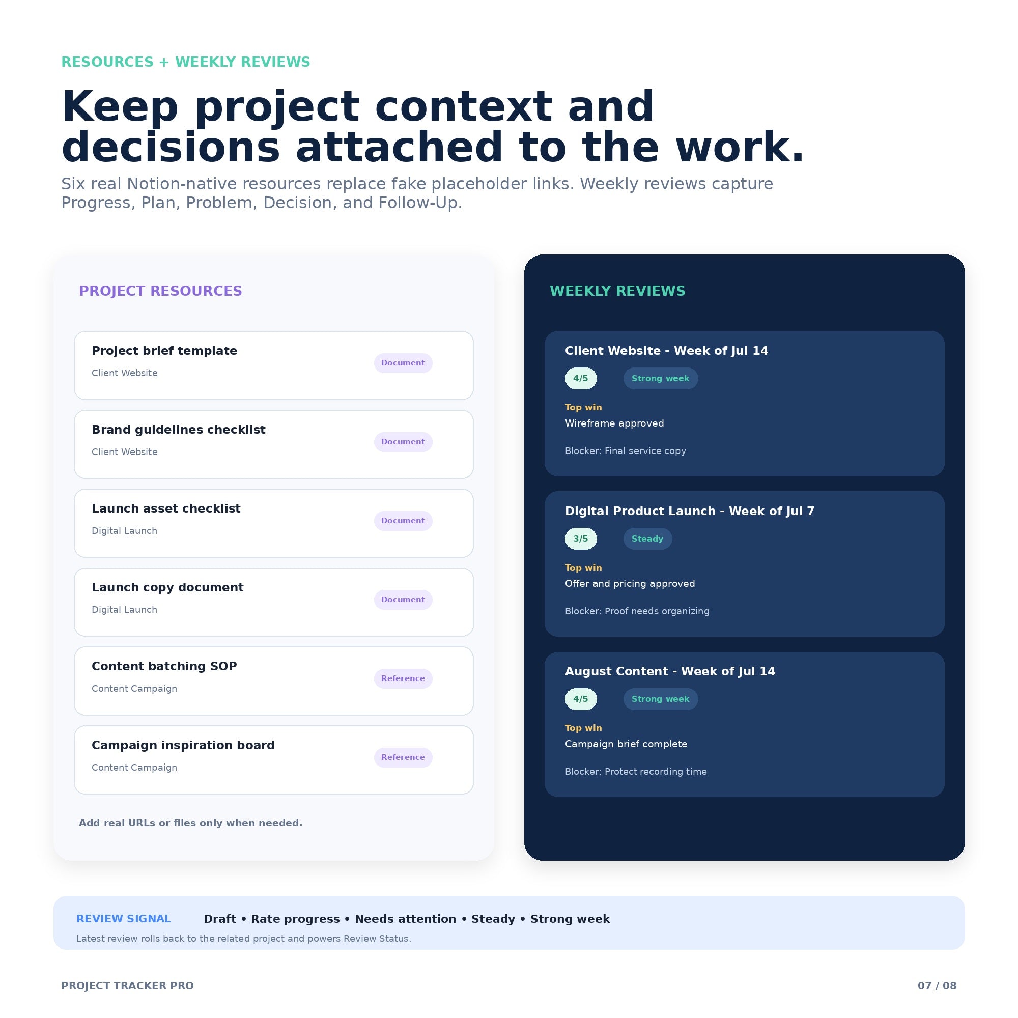 Project Tracker Pro - Premium Notion Template