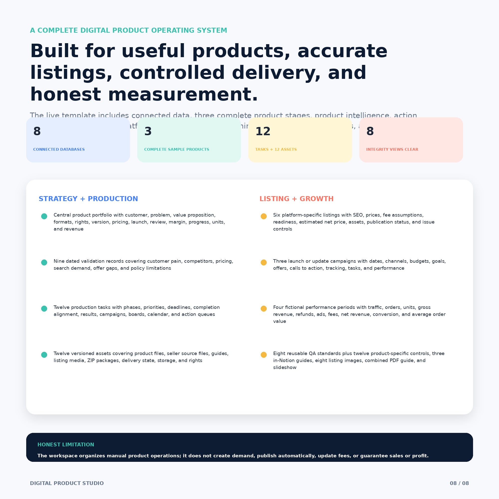 Digital Product Studio - Premium Notion Template