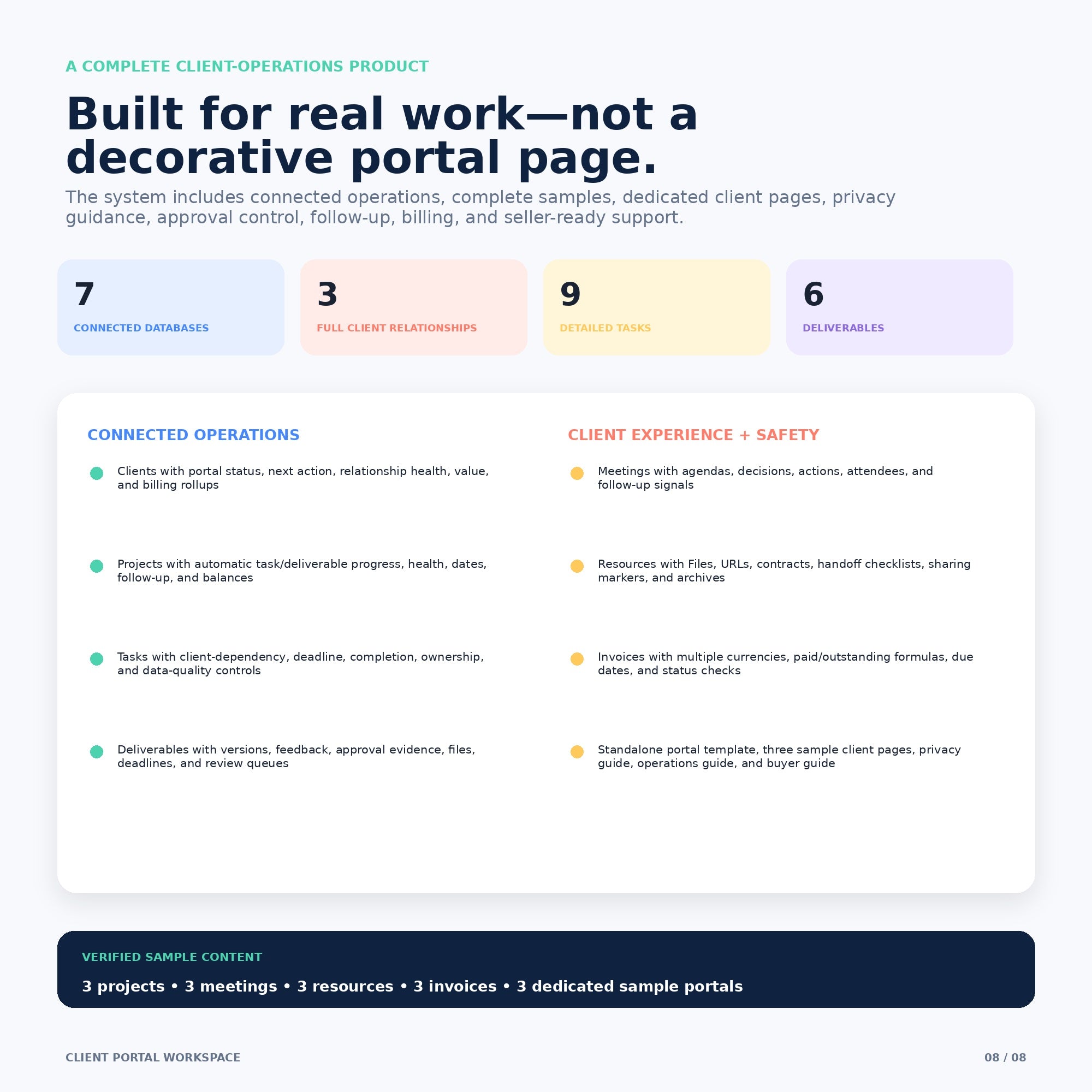 Client Portal Workspace - Premium Notion Template
