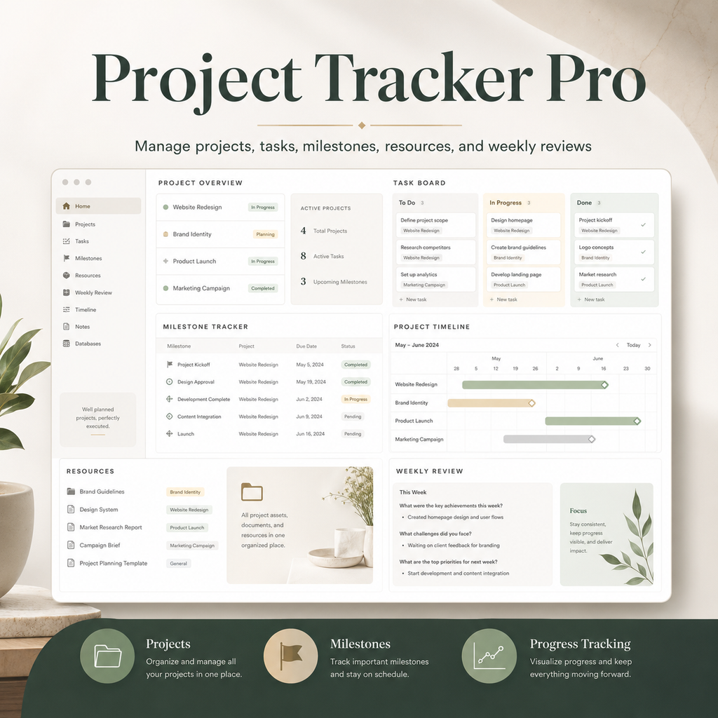 10 Premium Notion Business Templates Bundle