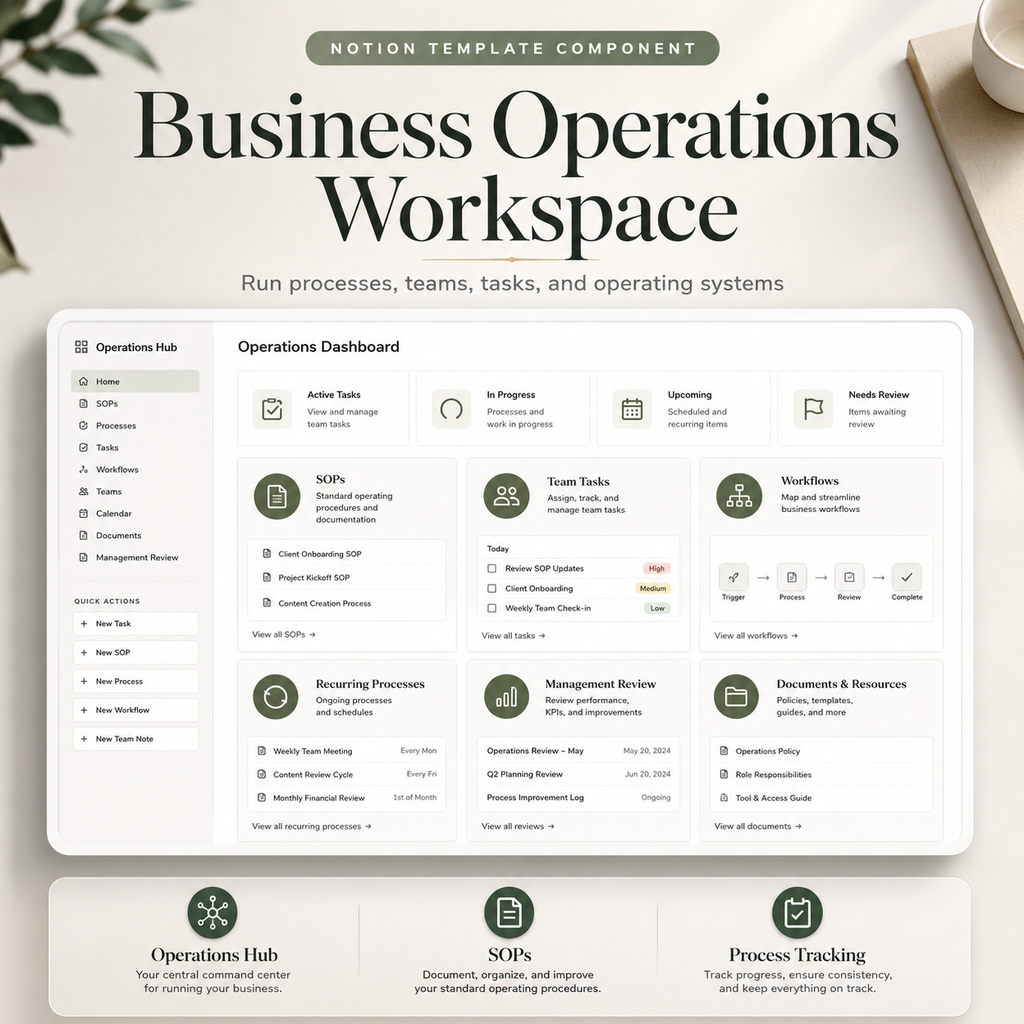10 Premium Notion Business Templates Bundle