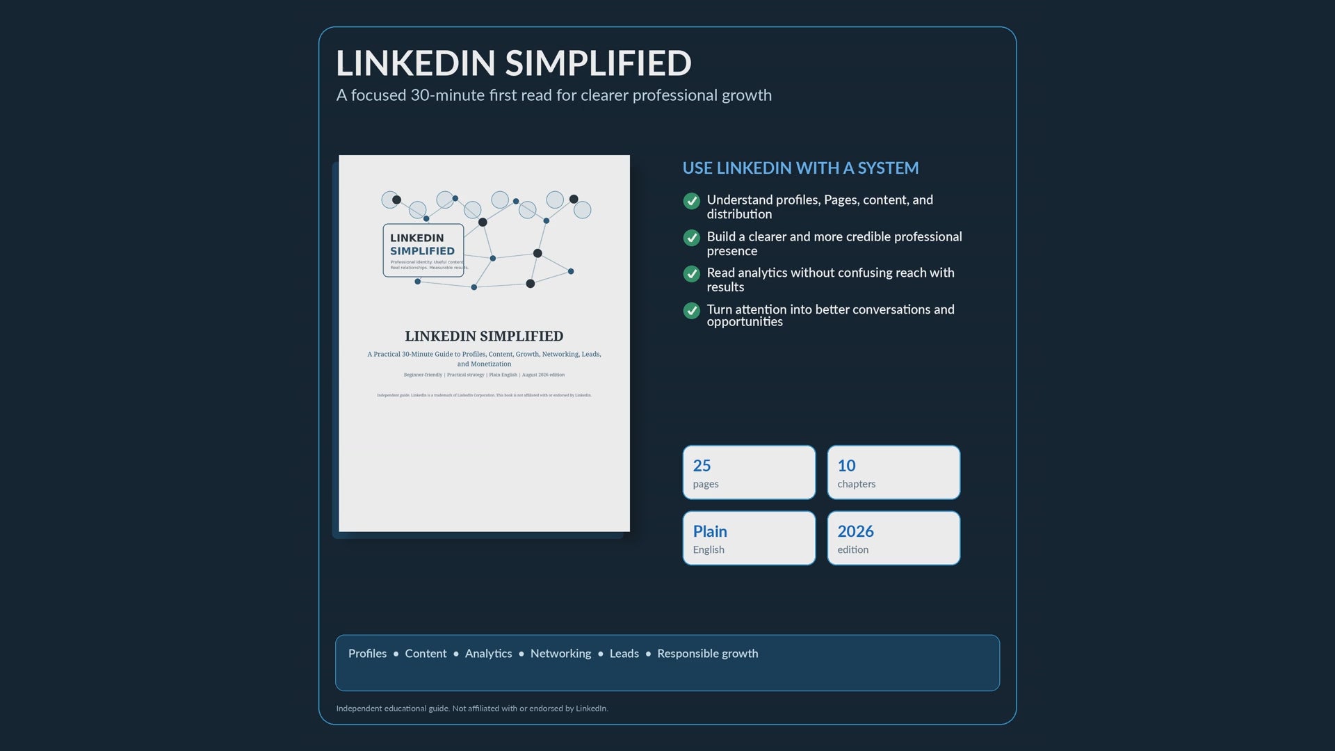 LinkedIn Simplified: 30-Minute Guide to Profiles, Content, Growth & Leads